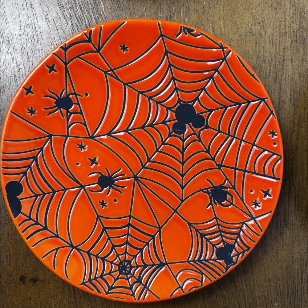 Disney Mickey Mouse Black and Orange Small Dessert Plates - Picture 2 of 8